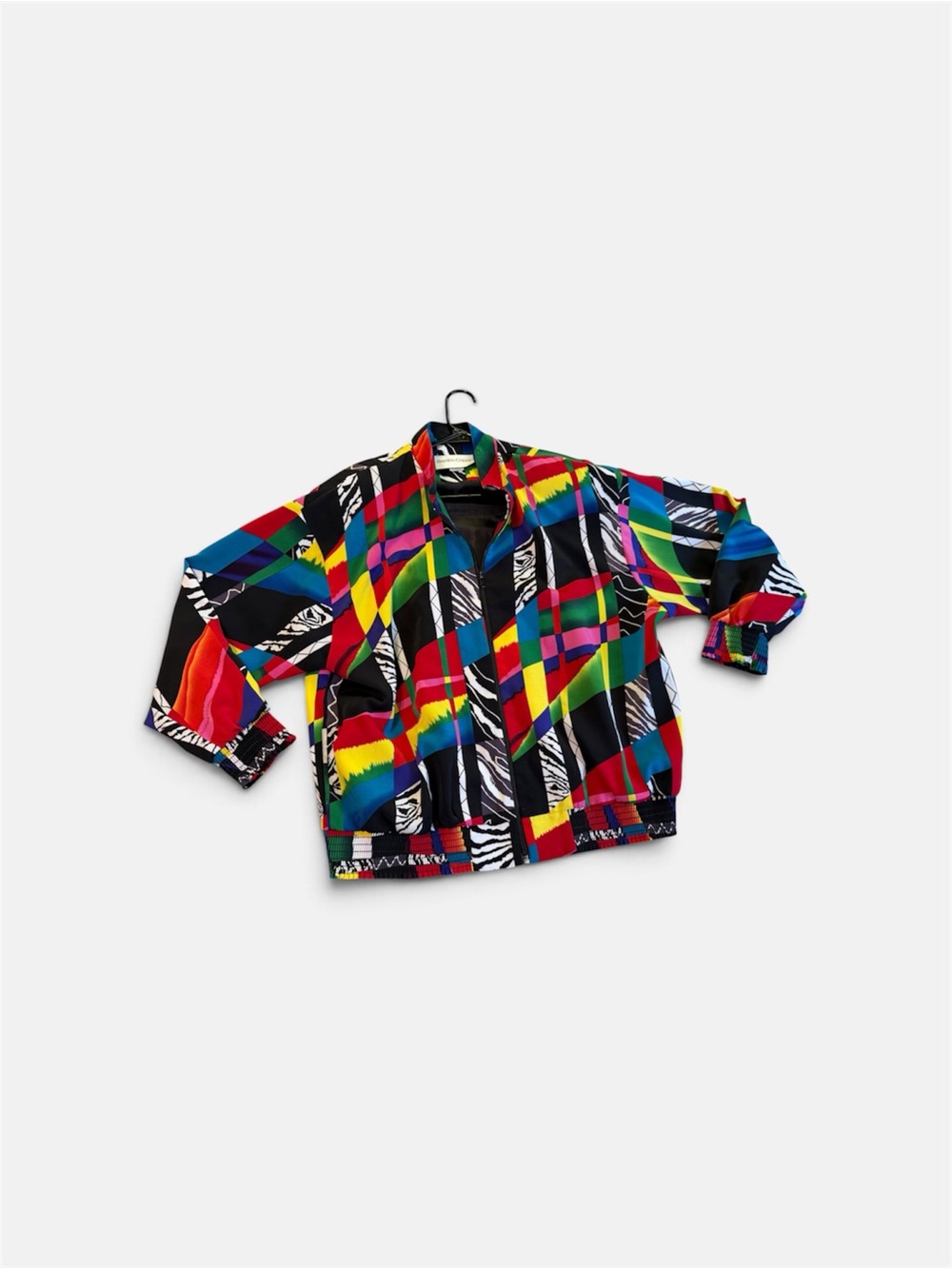 ✨ VINTAGE STREETWEAR 80s / 90s BRENDA GOODE BOMBER JACKET ✨ color block